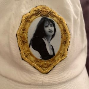 Selena Gold embroidered Hat special addition White